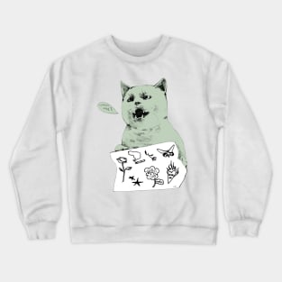 tattoo cat Crewneck Sweatshirt